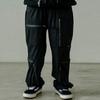 Vans X Tokyo Design Collection Collaboration Solid Color Multi-Zipper Waterproof Cargo Pants Unisex Cargo Pants Black VN000FSPBLK