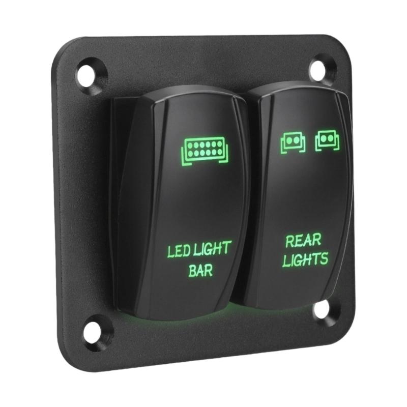 Waterproof 12 24V Toggle Switches Control Panel For Boat Yacht Caravans 2/3 Way Rocker Switches With Backlight