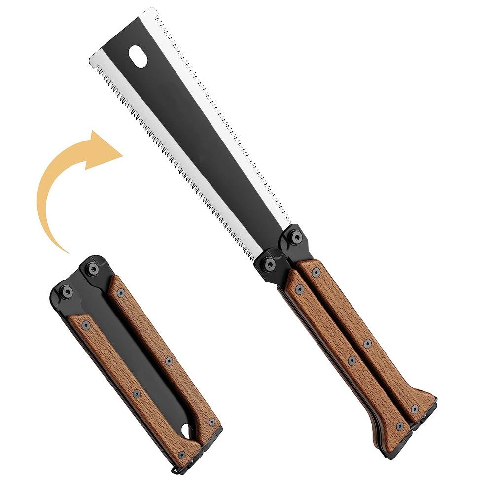 

Портативная пила-бабочка SK5, двухсторонняя складная пила, ручная пила для деревообработки, мини-пила для лесозаготовок, инструмент для выживания 1pc