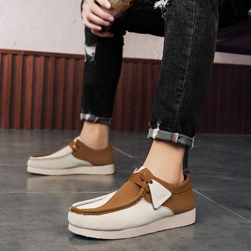 New Arrival Vintage Casual Shoes for Men Luxury Slip On Suede Sneakers Men Comfortable Walking Mens Boat Shoes Chaussures Homme