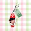 BTS Keychain, Bangtan Boys Keyring with Photo, Birthday & Signature Tag, Kpop ARMY Fans Bag Charm(Jin / RM / Suga / Jimin / V / J-Hope / Jungkook)