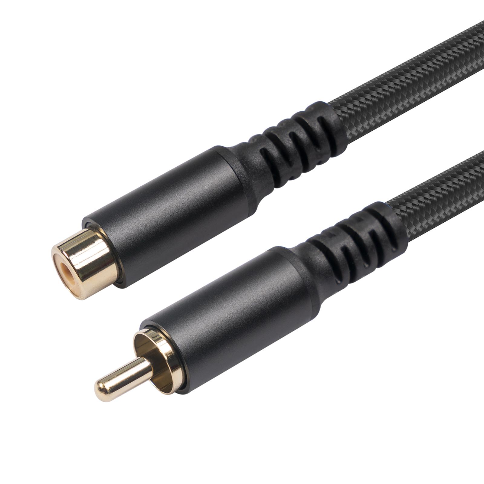 

Durability Audio Cable Extension RCA Male to Female Extension Cable Perfect for HiFi System Subwoofers 180cm/300cm/600cm 180CM