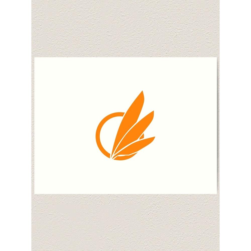 Tapestry avali illuminate logo orange 75x100 чёрный