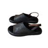 [Fanfna] Super Soft Leather 2025 Summer New Wear Retro French with Skirt Soft-soled Flat-soled Roman Shoes