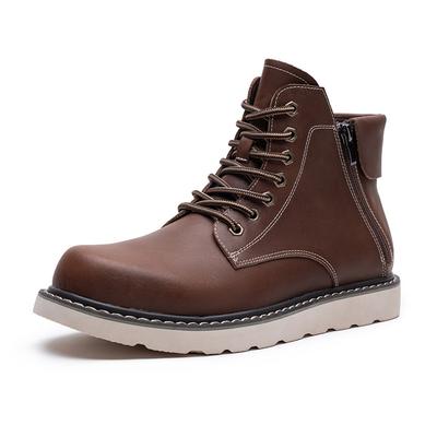 High Quality Men's Boots Genuine Leather Men Boots Autumn Winter Fashion Shoes Men Design Luxury Motorcycle Boots Trend Shoes