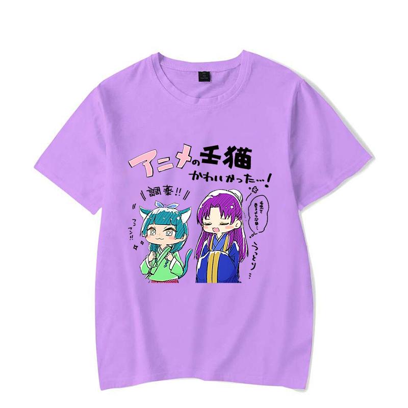 New The Apothecary Diaries Print Short Sleeve Casual T-shirt Summer Fashion Anime Harajuku Short Sleeve Women's Men's Top