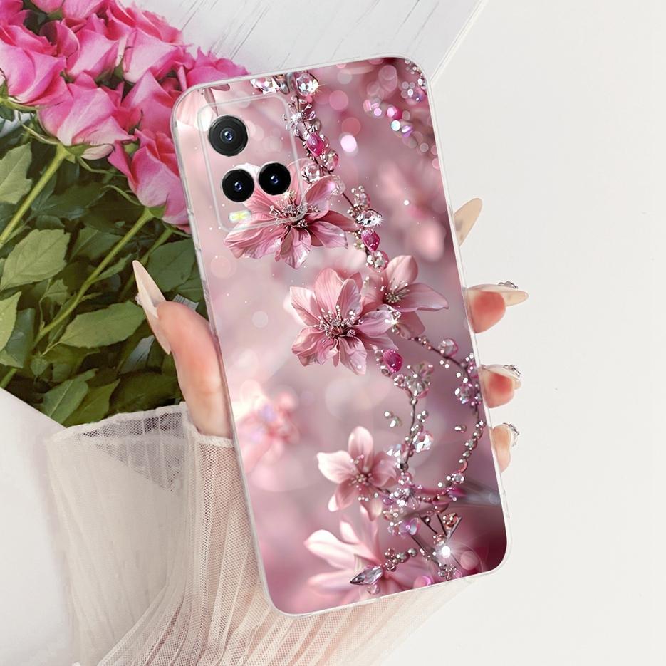 For Vivo Y33s 4G Case V2109 New Butterfly Painted Cover For Vivo Y21 Y21e Y21s Y21t Soft Silicone Case For Vivo Y33t Y 21 s Bags