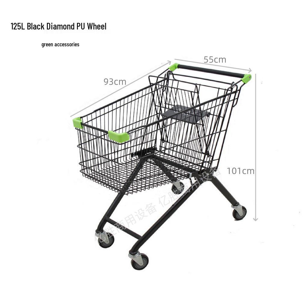European Shopping Cart for Supermarkets, Malls, and Grocery Stores