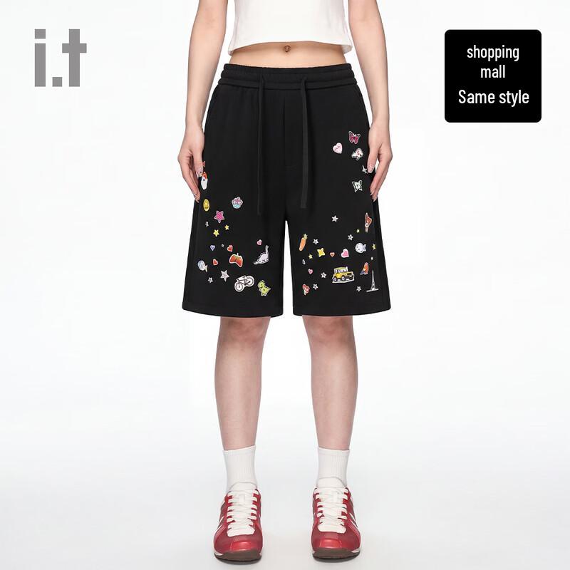CHOCOOLATE i.t 2026 Summer Unisex Printed Bermuda Shorts M