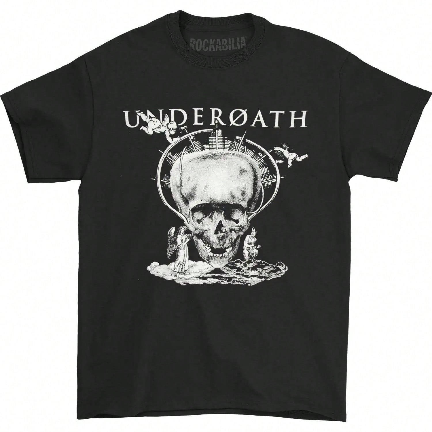 Boys Underoath Heaven And Skull T-Shirt Youth Medium Black S разноцветный