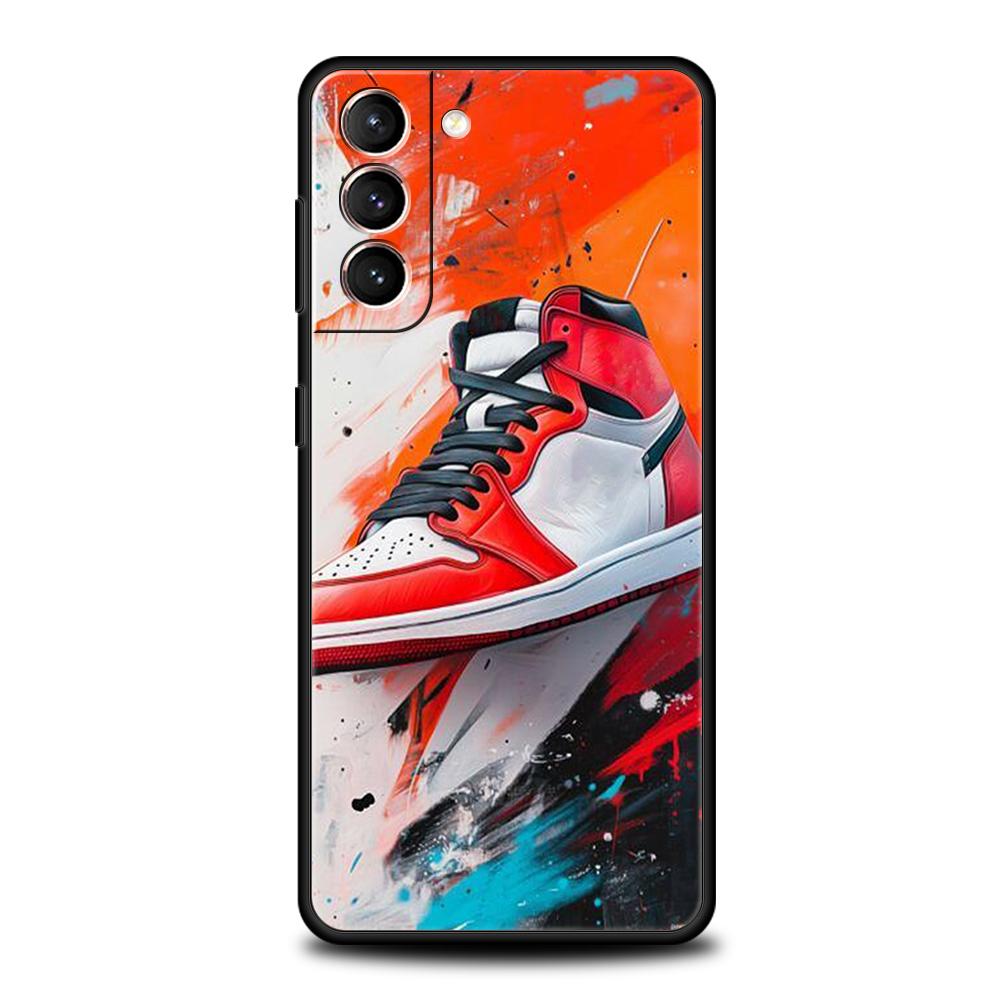 Phone Case Cover for Samsung Galaxy S25 Edge S24 S23 S22 S20 S21 FE Ultra S10 S10E Plus Soft TPU Capas Popular Street Sneakers S22 Plus 5G