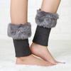 Winter Short Sports Sleeves Cover Cuff Warm Socks Outdoor Boots Cover Ladies Knitted Leg Guards