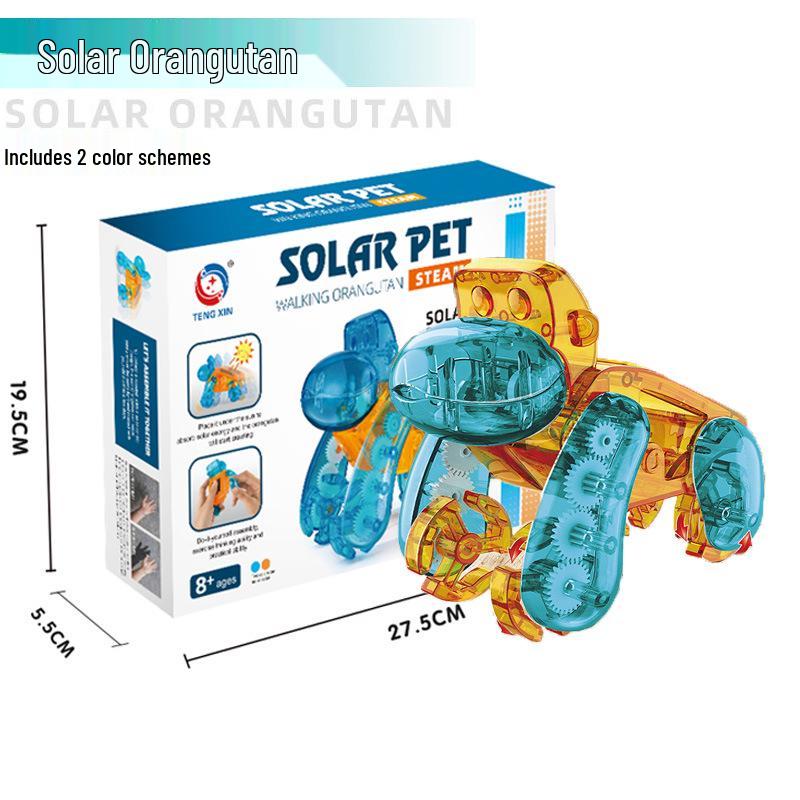 Cross-Border Solar-Powered Snail Gorilla Technology Robot Kit - Educational Toy for Assembly