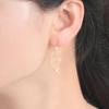 ESTELLE [Official] Women's Hook Earrings, 10K Yellow Gold, 0202-3424-0019-0000