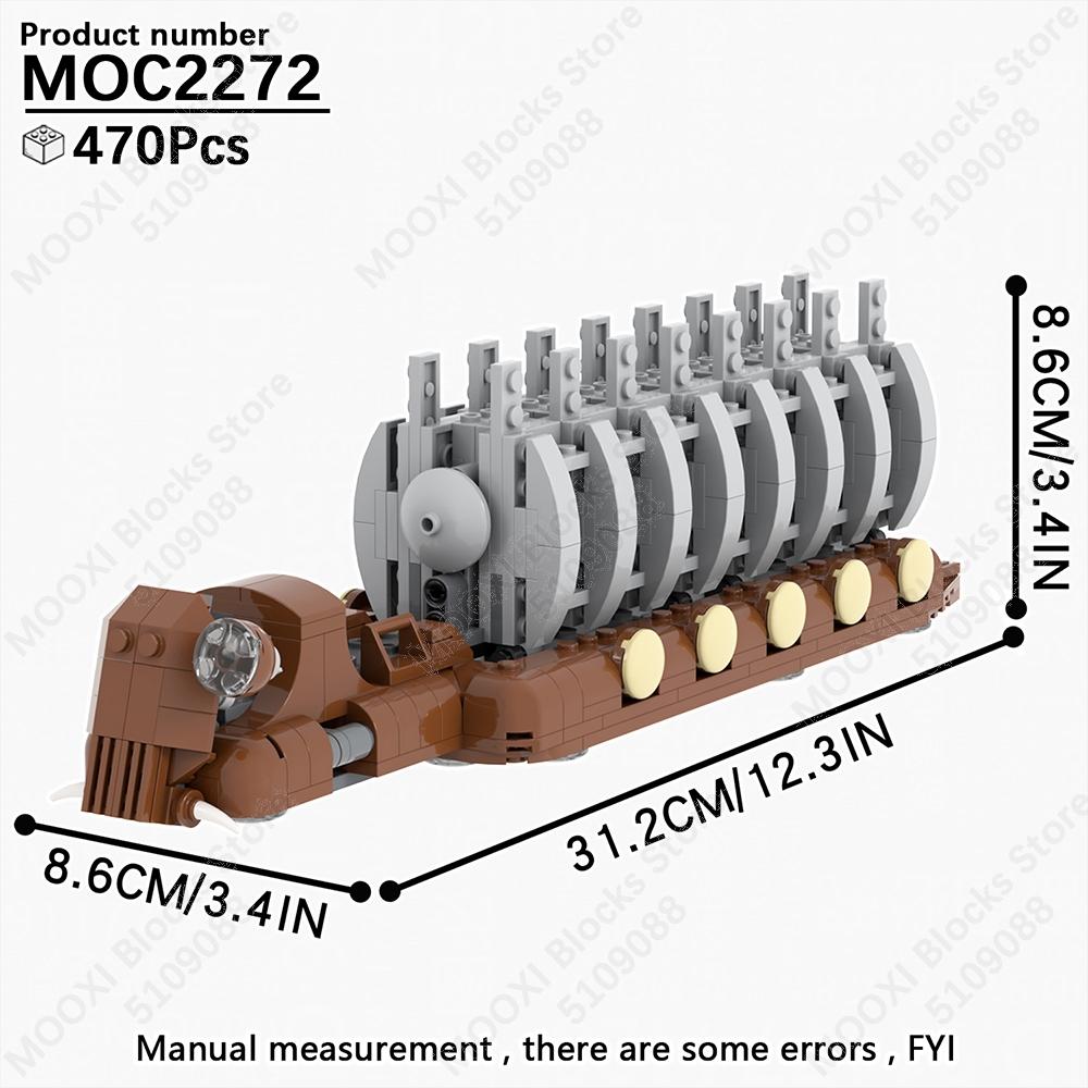 MOOXI Star Wars Mech Veicolo Cannone Carro Armato Armi Nave da Trasporto Soldati Modello Mattoncini Fai da Te Blocchi da Costruzione Assemblati Giocattolo per Bambini