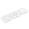 15W Magnetic Wireless Charger: Multi-functional Trio for Phones, Earphones, Watches with Smart Display