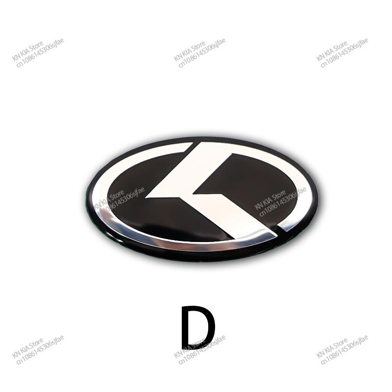 ISFR5 For KIA EV6 Sorento Niro Stinger Ceed Carnival K5 K9 Soul Carens VQ Caden Car Logo Steering Wheel Decoration Sticker Accessories