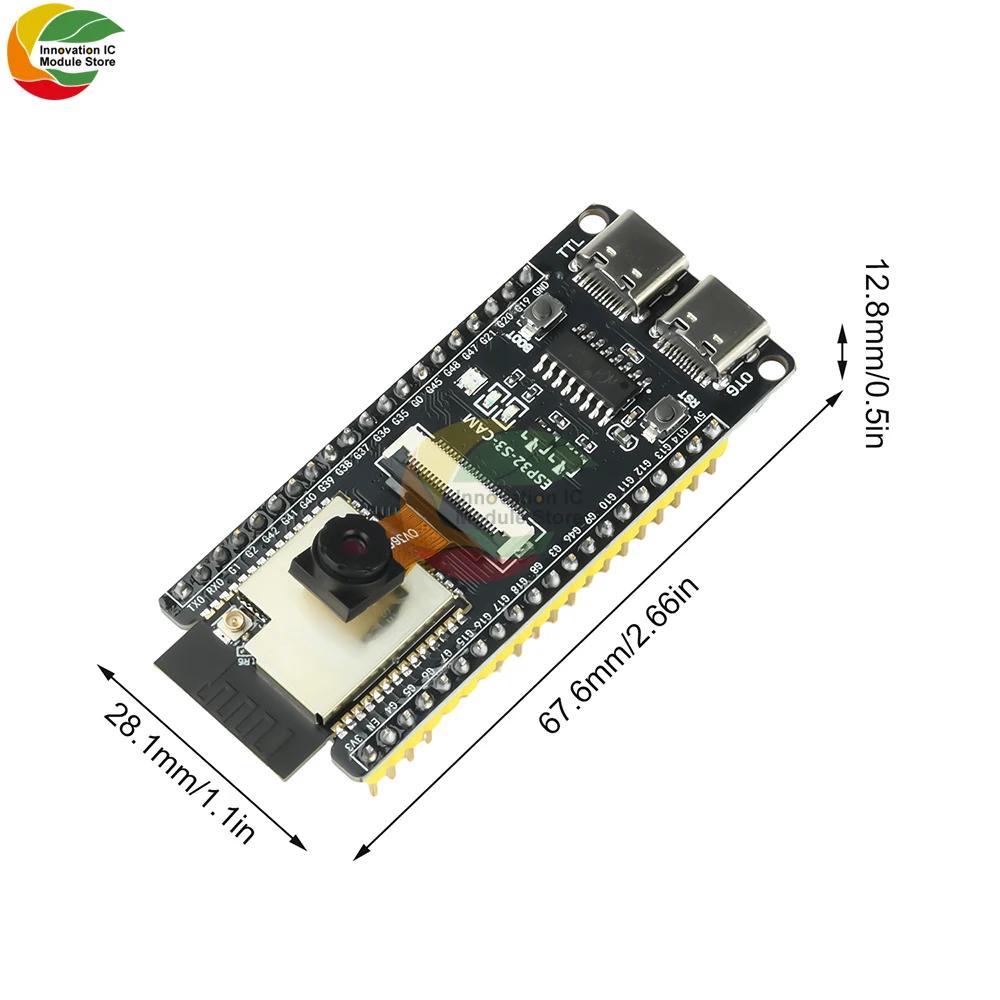 ESP11-S1-CAM Development Board Wifi Bt Core Board With Ov1661 Camera Module Onboard Esp11-S1-N16R8 Module Ch111 Dual Type-C