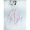 Womens Slim Fit Short Jacket Gold Zipper Yoga Fitness Activewear