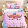 Rainbow Unicorn Duvet Cover Set Queen Size Glitter Rainbow Unicorn Bedding Set for Girls Teens Rainbow Unicorn Comforter Cover