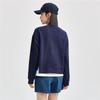 Giordano Women's Faux Layered Irregular Hem Cotton Sweatshirt