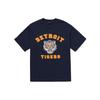 Drop Shoulder Sleeve T Shirt Unisex Marine Blue 3ATSC2023-46NYS