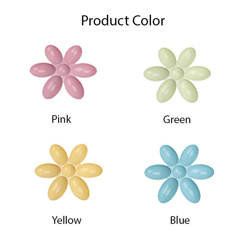 Kreativní miska na krmení pro kočky Šest mřížkovaných okvětních lístků plastové misky pro štěňata Jídelní talíř pro kočky Multifunkční krmítko pro psy