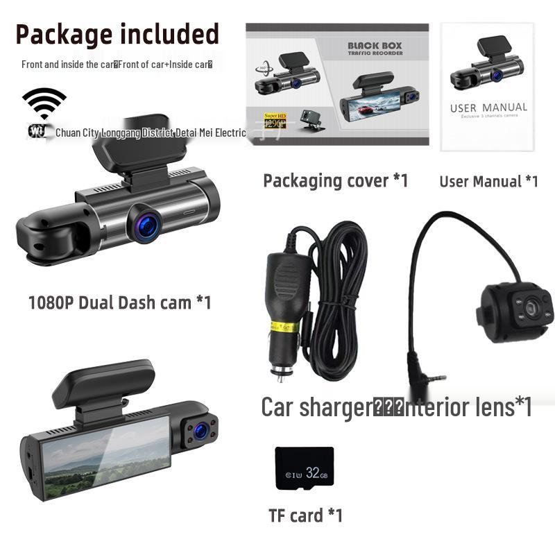 M8 Dual Lens HD Dash Cam with WiFi & Infrared Night Vision
