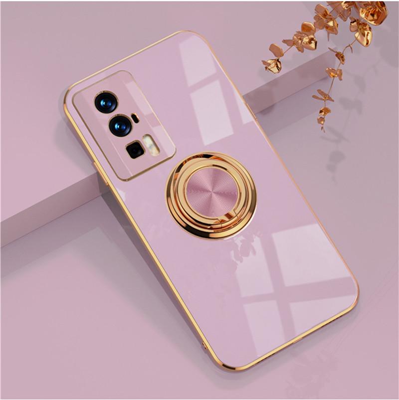 

Автомобильный магнитно-адсорбционный 6D-покрытие, силиконовый чехол из ТПУ с кольцом для Xiaomi Poco F5 X5 Pro, задняя подставка, чехол Potector Poco X5 Pro фиолетовый