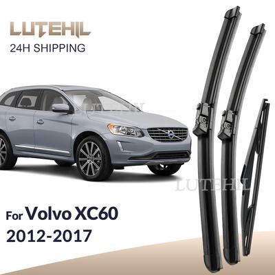 For Volvo XC60 2012-2017 2013 2014 2015 2016 Wiper Front & Rear Wiper Blades Windshield Windscreen Window Brushes 26"+20"+14"