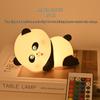 Panda Rechargeable Dimmable Timer Ring Light - Children's Creative Gift Silicone Lamp