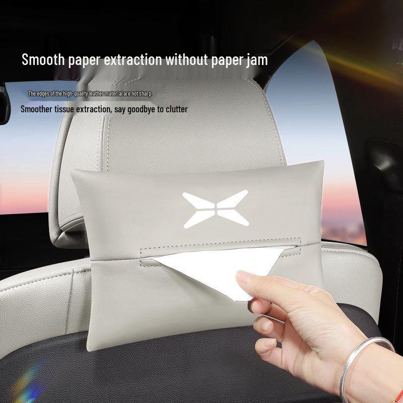 XPeng Car Tissue Box | In-car Pull-out Paper Box | Hanging Armrest Paper Holder