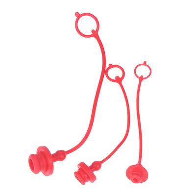 1 Pair Hydraulic Quick Coupler Male Dust Cap And Female Plug Cover Pe Rubber Hydraulic Quick Connector Male Dust Cover