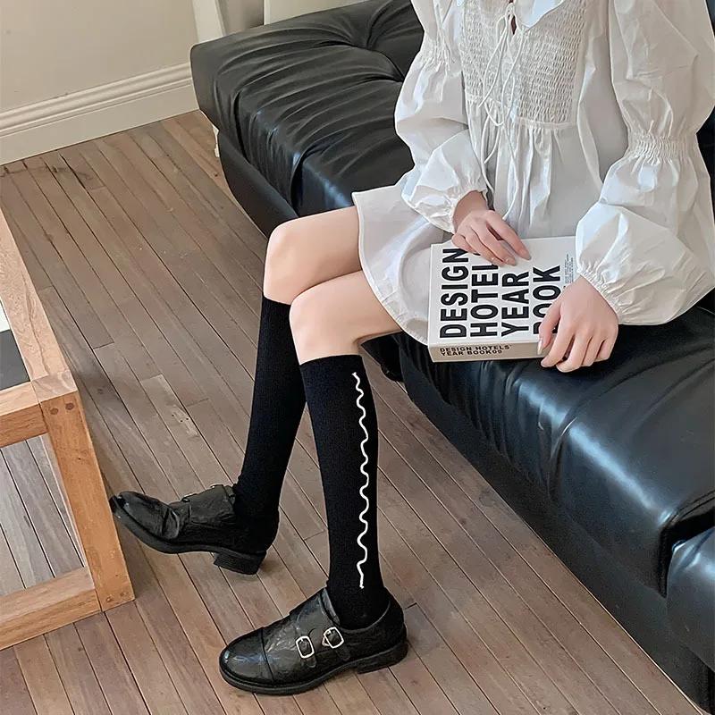 Stockings Women JK Japanese Style Solid Color Long Socks Women Stockings JK Lolita Sweet Girls Kawaii Cute Knee Socks Stockings