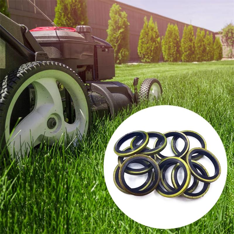 240pcs Fit Combined Sealing RingHigh Press Hydraulic Rubber Oil Pipe Seal Gasket Kit Metal Drain Plug Gasket