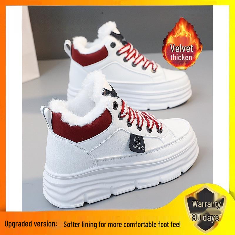 

Women s Winter Plush Snow Boots 2025 | Thickened Ankle Martin Boots | Height-Enhancing Sole | Warm Cotton Footwear 37