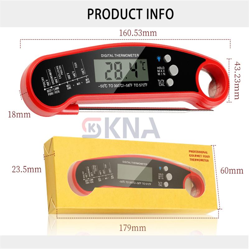 

Цифровой кухонный термометр для мяса, воды, молока, приготовления пищи, зонд для барбекю, электронный термометр для духовки, кухонные принадлежности