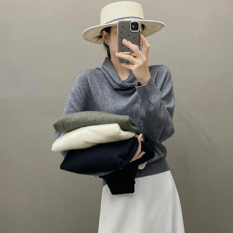 Qinghe 100% Pure Cashmere Women's Sweater - Ultra Soft Luxury Winter Pullover