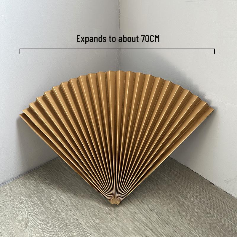 Roter halbkreisförmiger Bambuspapierfächer für Hochzeits- und Eventdekoration