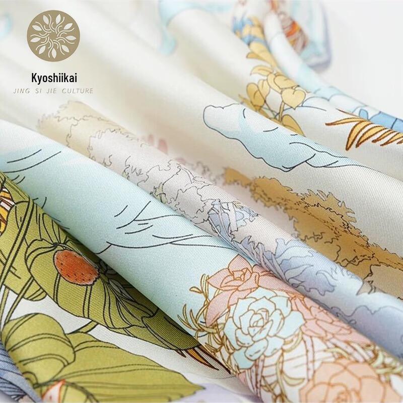 Jing Sijie Mystery City Square Scarf