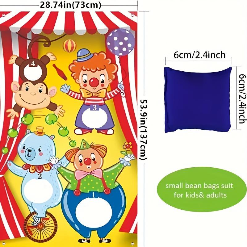 1 Set, Carnival Toss Games, Includes Carnival Banner And 3 Sandbags, Outdoor Party Game Supplies, Yard Lawn Easter Party Game