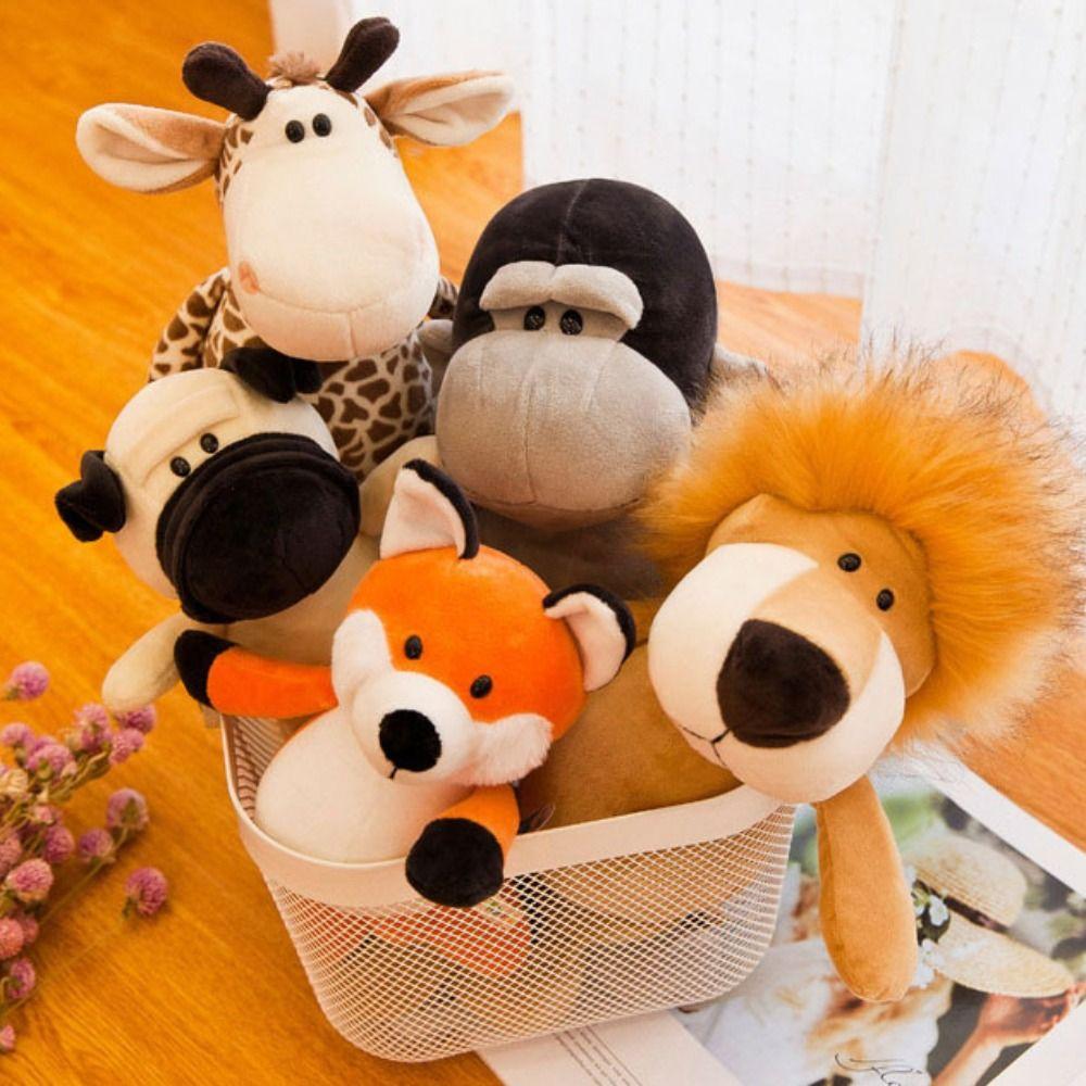 Dog Giraffe Plush Toys Lion Forest Animal Doll Monkey Plush Stuffed Toy  Boys Girls