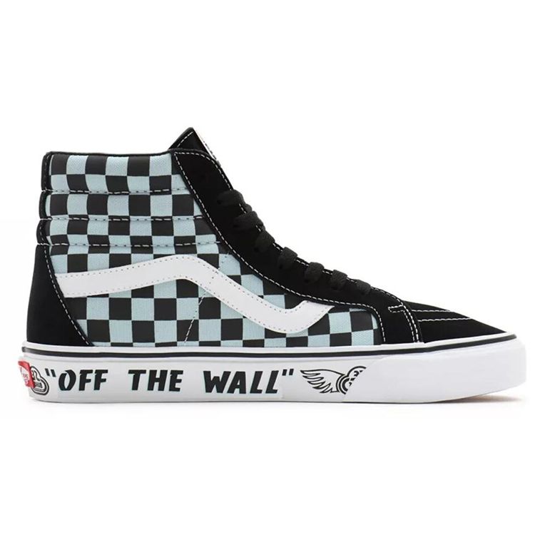 SE Bikes x Vans Sk8-Hi Reissue Big Ripper - Černé Reflexní Šachovnice Unisex Tenisky Plume VN0A4BV8A0E
