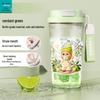 Star People Large Simple Lily Straw Water Cup - High Capacity Plastic Coffee Cup for Girls