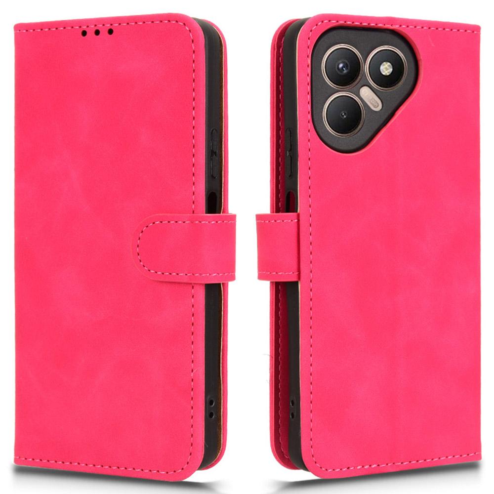 For TECNO Pova 7 4G Leather Case Skin Feel Anti Drop Wallet Flip Phone Cover