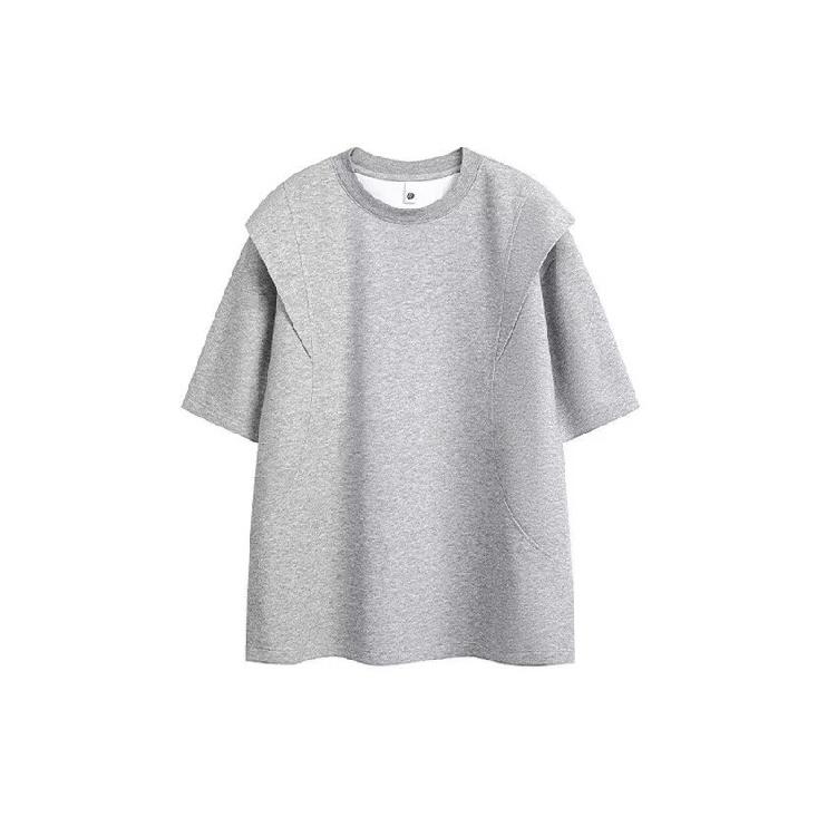 Summer Men's Casual Short Sleeve Simple Fashion Trend Retro Round Neck Slim Fit Pullover Casual Short Sleeve T T-shirt