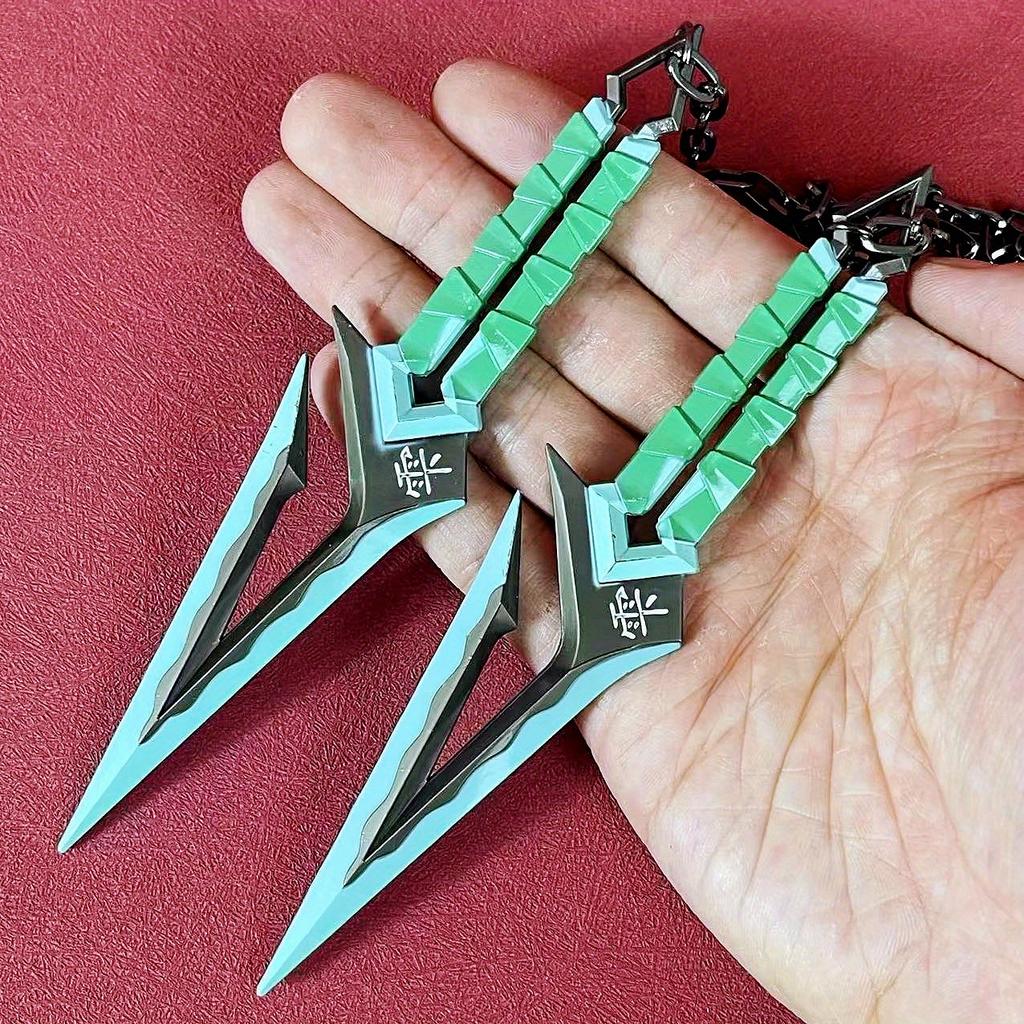 6.3inch Valorant Katana Anime Cosplay Kunai Metal Ninja Star Knife Sword Real Size Japanese Katana Original Samurai Sabre Toy