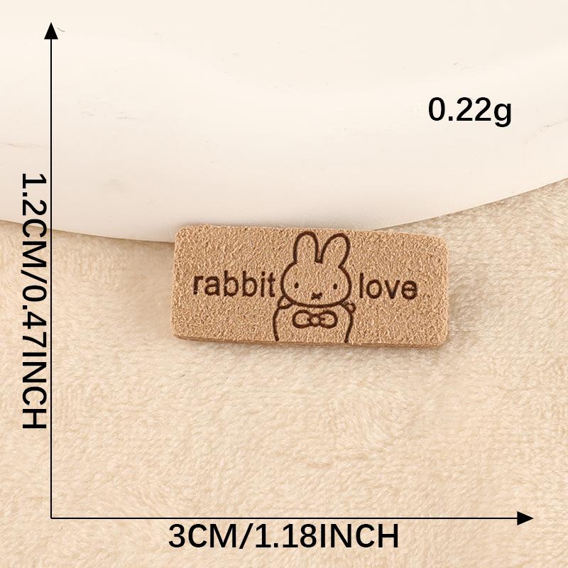 Printed Trademark Clothing Accessories DIY Patch Shoes and Hats Luggage Accessories English Letters Leather Label Cloth Label Cloth Sticker