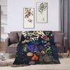 Coraline Halloween Horror Blankets Flannel Summer Multi-function Lightweight Throw Blankets for Bedding Office Plush Thin Quilt