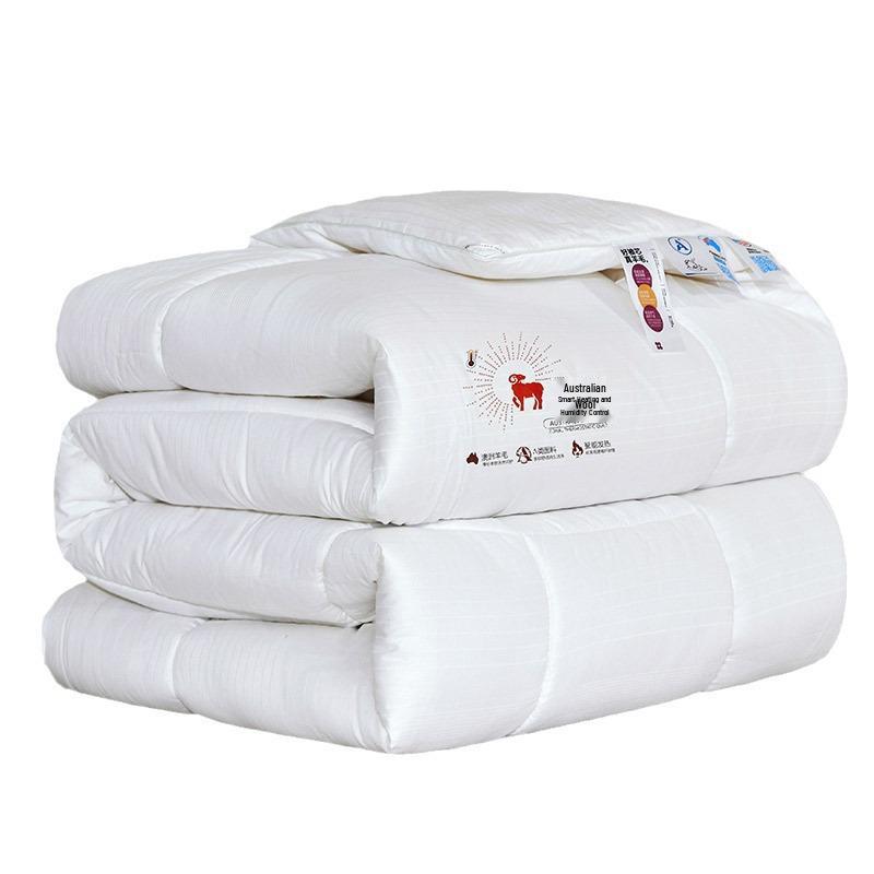 Class A Thickened Winter Quilt: 80S Jacquard Australian Wool, Pure Cotton, & Cashmere